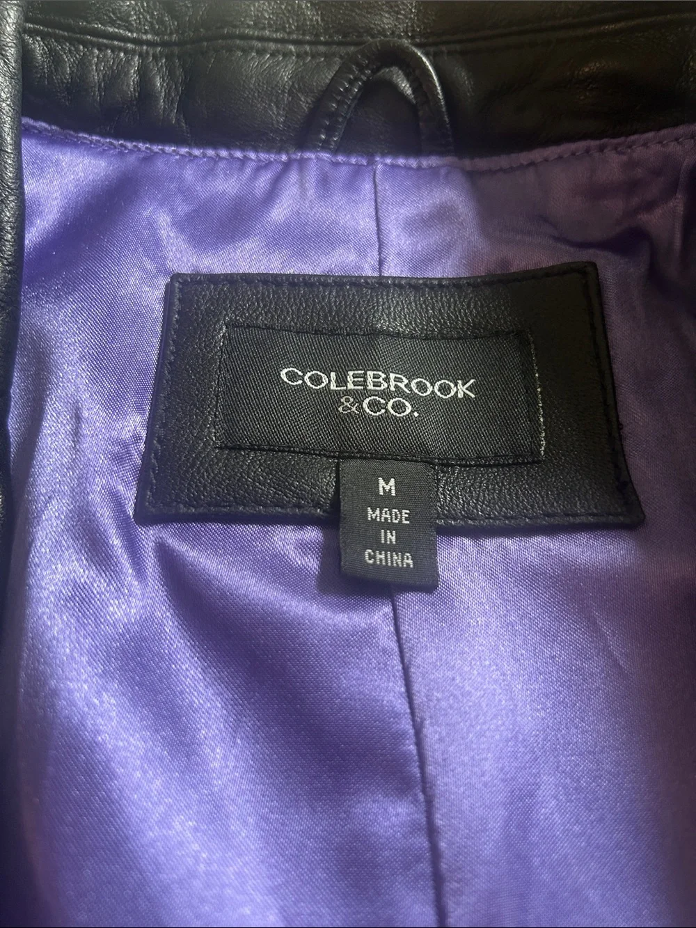 Colebrook & Co. Leather Blazer